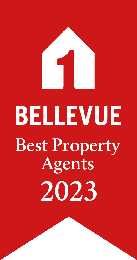 Signet der Auszeichnung BELLEVUE Best Property Agents 2023