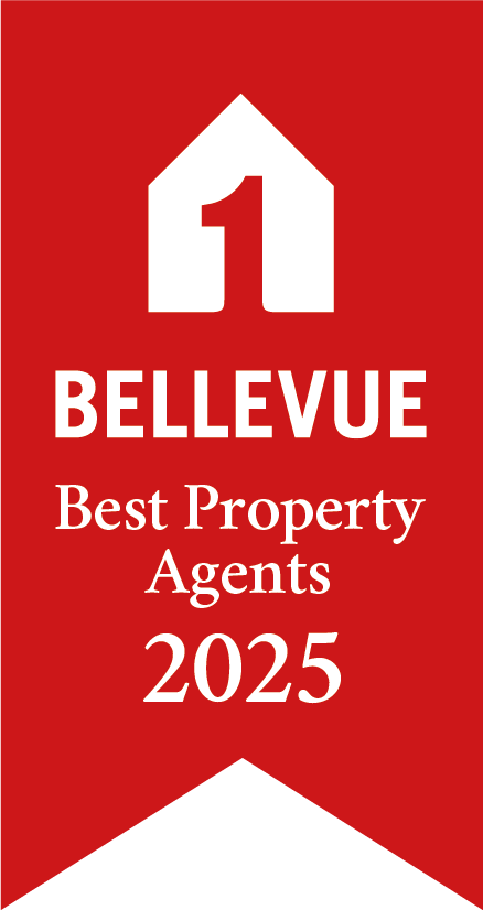 Signet der Auszeichnung BELLEVUE Best Property Agents 2025